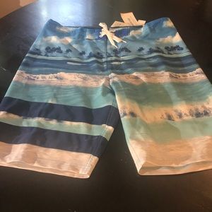 NWT 32 Tropical Men’s Old Navy Swim Trunks 🌴🌈